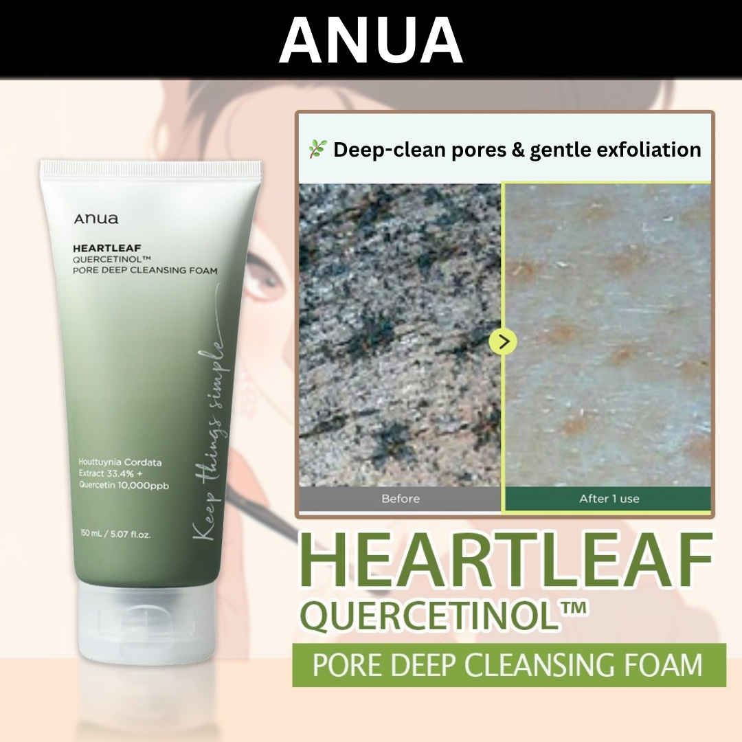 ANUA Heartleaf Quercetinol Pore Deep Cleansing Foam