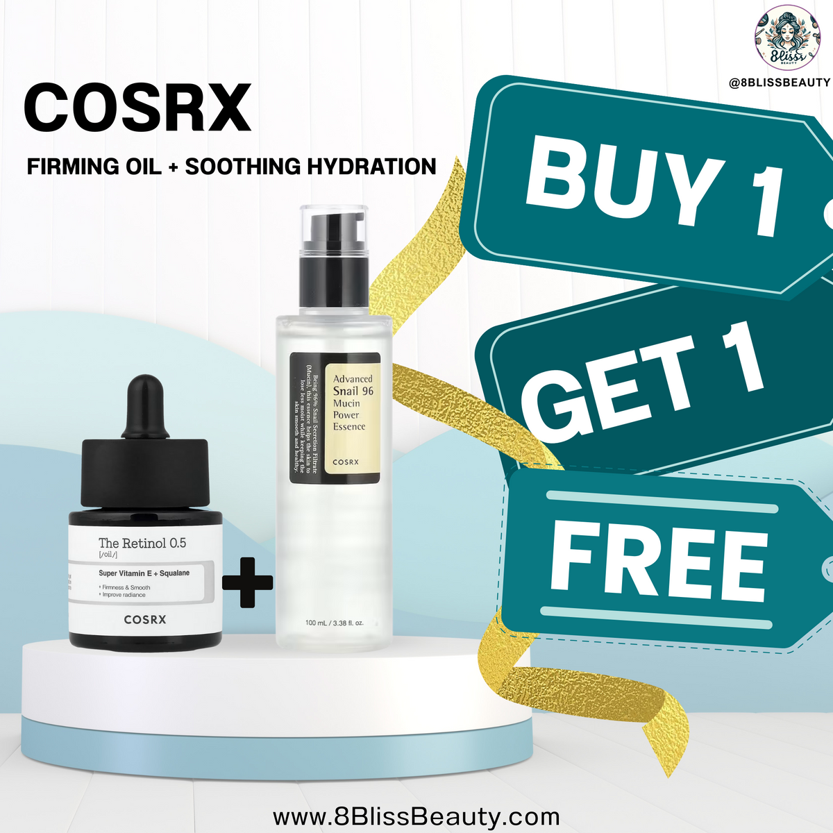 COSRX Firming Oil + Soothing Hydration – Buy 1 Get 1 Free