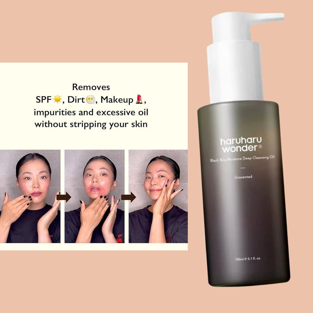 HARU HARU WONDER: Black Rice Moisture Deep Cleansing Oil 150ml