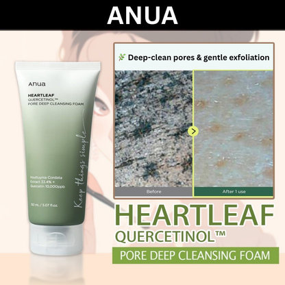 ANUA Heartleaf Quercetinol Pore Deep Cleansing Foam