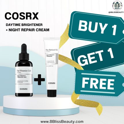 COSRX Daytime Brightener + Night Repair Cream – Buy 1 Get 1 Free