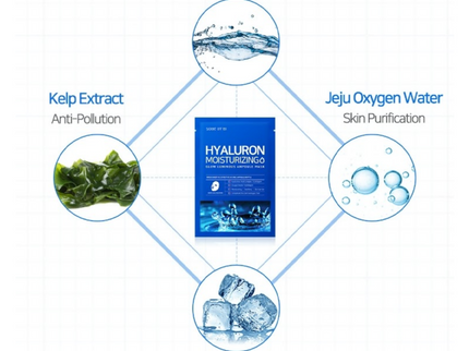 SOME BY MI Hyaluron Moisturizing Glow Luminous Ampoule Mask – 1 Sheet