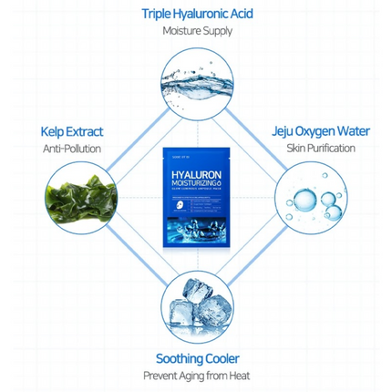 SOME BY MI Hyaluron Moisturizing Glow Luminous Ampoule Mask – 1 Sheet