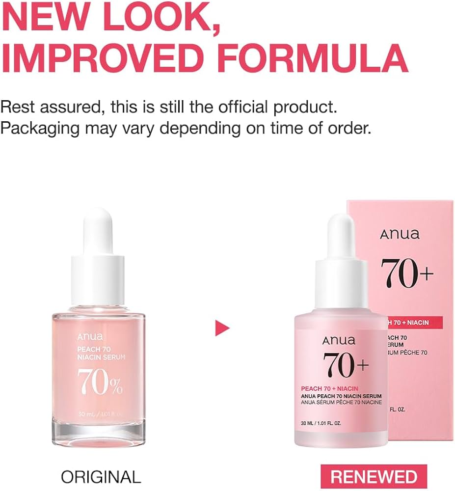 ANUA Peach 70% Niacinamide Serum brightening hydrating face serum 