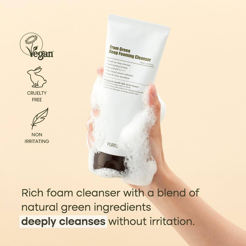 PURITO From Green Deep Foaming Cleanser – 150ml