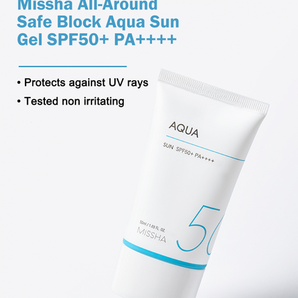 MISSHA All-Around Safe Block Aqua Sun Gel SPF50+/PA+++