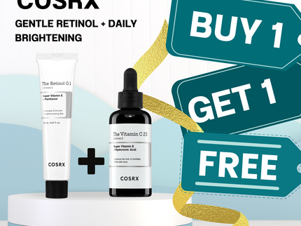 COSRX Gentle Retinol + Daily Brightening – Buy 1 Get 1 Free