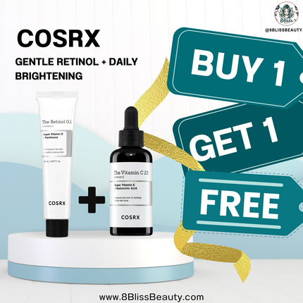 COSRX Gentle Retinol + Daily Brightening – Buy 1 Get 1 Free