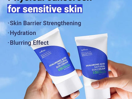 ISNTREE Hyaluronic Acid Natural Sun cream SPF50 PA++++ 50ml