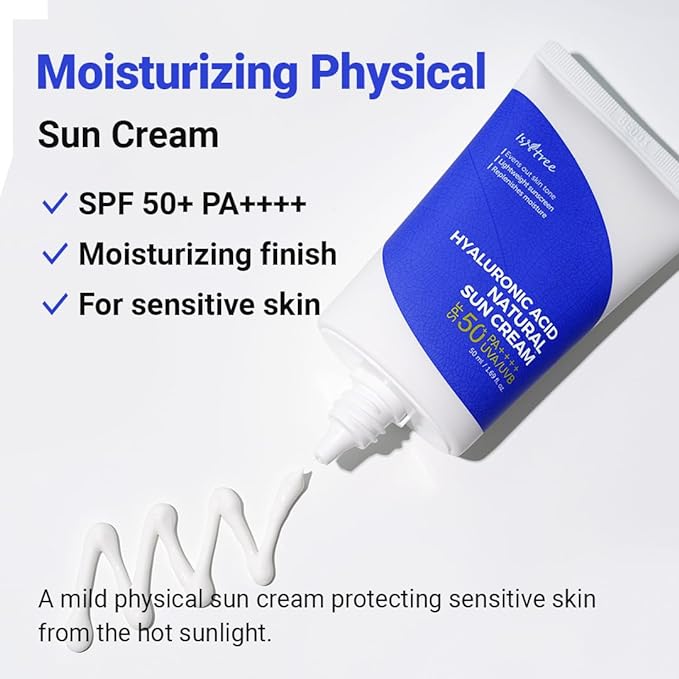 ISNTREE Hyaluronic Acid Natural Sun cream SPF50 PA++++ 50ml