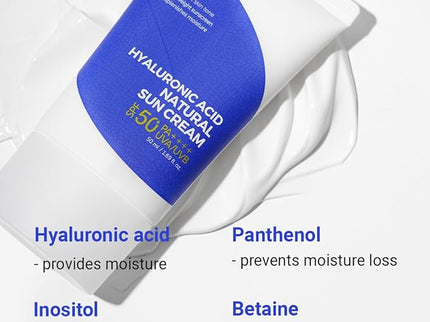 ISNTREE Hyaluronic Acid Natural Sun cream SPF50 PA++++ 50ml