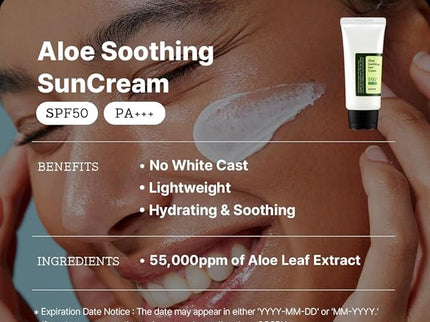 Cosrx Aloe Soothing Sun Cream SPF50 Pa+++ 50ml