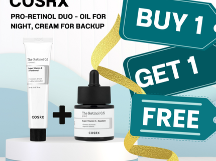 COSRX Pro-Retinol Duo (Oil + Cream) – Buy 1 Get 1 Free
