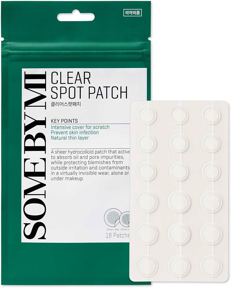 SOME BY MI 30 Days Miracle Clear Spot Patch - Pack of 1, 18 Counts, 2 Size(10mm 9Counts, 12mm 9Counts)