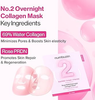 NUMBUZIN No.2 Rose PDRN Overnight Collagen Mask (4ea)