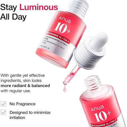 ANUA Niacinamide 10% + TXA 4% Dark Spot Removing Serum – 30mL