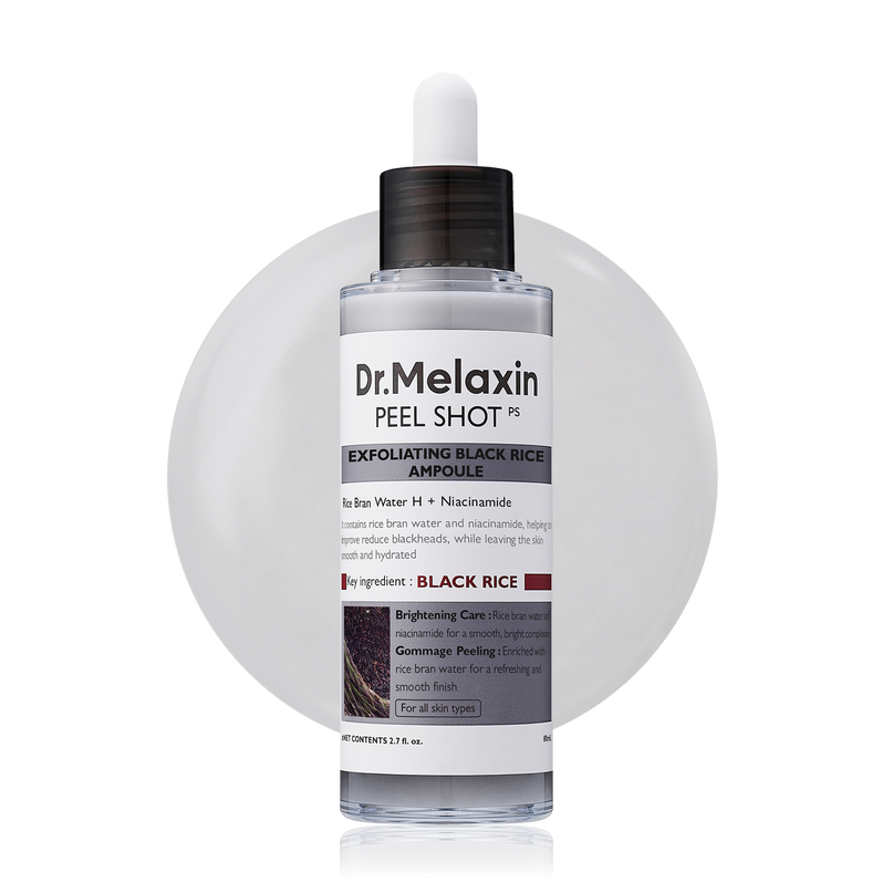 Dr. MELAXIN Peel Shot Exfoliating Black Rice Ampoule (80ml)