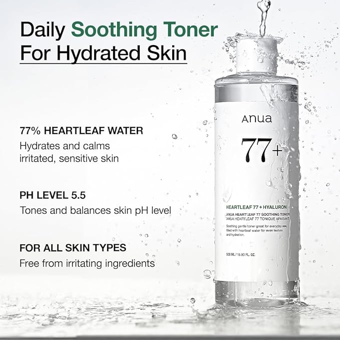 ANUA in uae ,ANUA Heartleaf 77% Soothing Toner I pH 5.5 Trouble Care