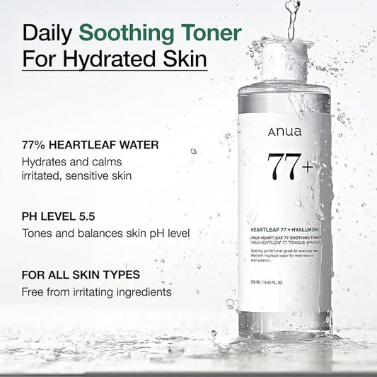ANUA in uae ,ANUA Heartleaf 77% Soothing Toner I pH 5.5 Trouble Care