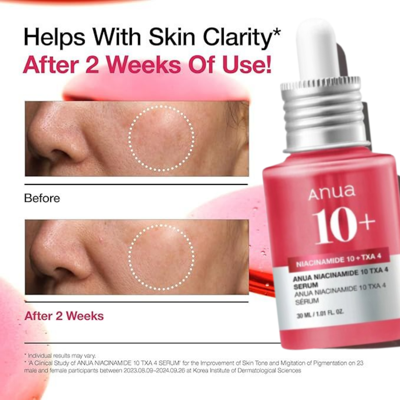 ANUA Niacinamide 10% + TXA 4% Dark Spot Removing Serum – 30mL