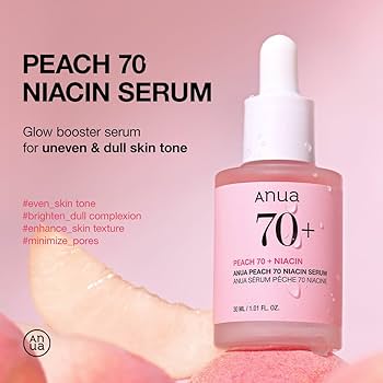 ANUA Peach 70% Niacinamide Serum brightening hydrating face serum in uae