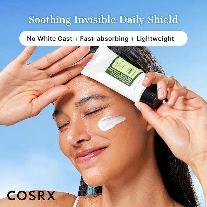COSRX Aloe Soothing Sun Cream SPF50 ingredients Korean beauty Dubai