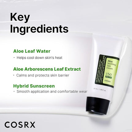 COSRX Aloe Soothing Sun Cream benefits Korean skincare Dubai