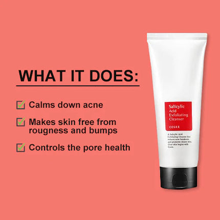 COSRX Salicylic Acid cleanser texture Korean BHA wash UAE