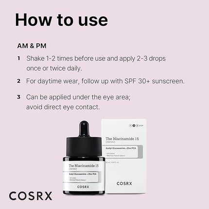 COSRX The Niacinamide 15 Serum application Korean brightening UAE