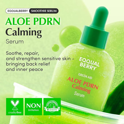 Eqqualberry Aloe PDRN Calming Serum application Korean soothing UAE