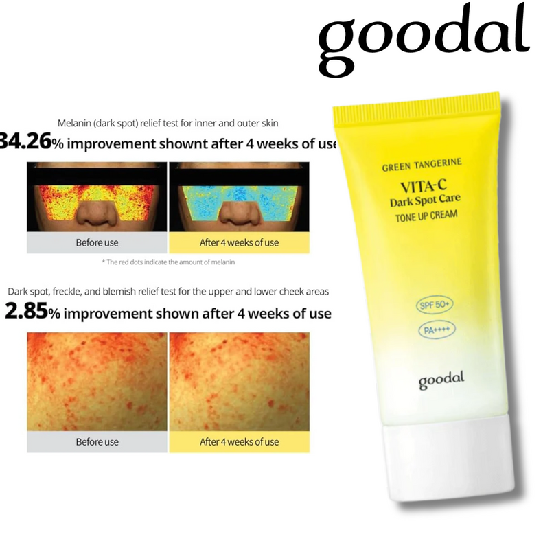 GOODAL Green Tangerine Vita C Dark Spot Tone Up Cream SPF50+ PA++++