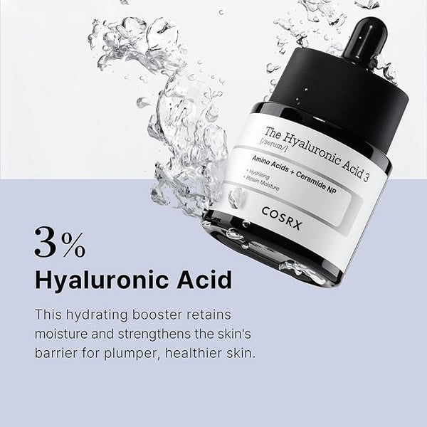 COSRX The Hyaluronic Acid 3 Serum bottle Korean hydrating serum UAE