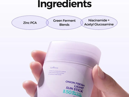 ISNTREE Onion Fresh Light Sun Stick SPF 50+ PA++++