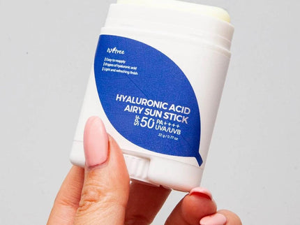 ISNTREE Hyaluronic Acid Airy Sun Stick 22g in uae , korean skincare in uae, dubai, k beauty, korean,  Kbeauty, sunstick, sunscreen