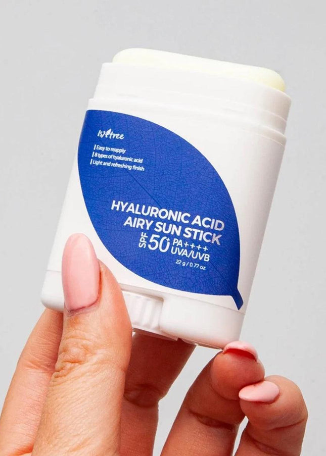 ISNTREE Hyaluronic Acid Airy Sun Stick 22g in uae , korean skincare in uae, dubai, k beauty, korean,  Kbeauty, sunstick, sunscreen