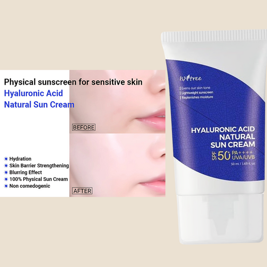 ISNTREE Hyaluronic Acid Natural Sun cream SPF50 PA++++ 50ml