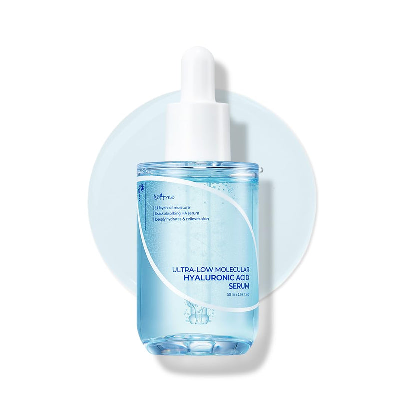 ISNTREE Ultra-low Molecular Hyaluronic acid Serum 50ml in uae , korean skincare in uae, dubai, k beauty, korean,  Kbeauty, isntree, serum