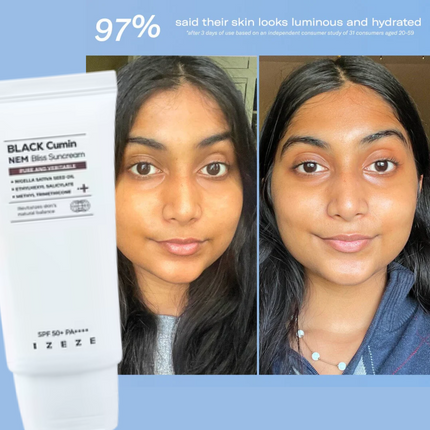 IZEZE BLACK Cumin NEM Bliss Suncream