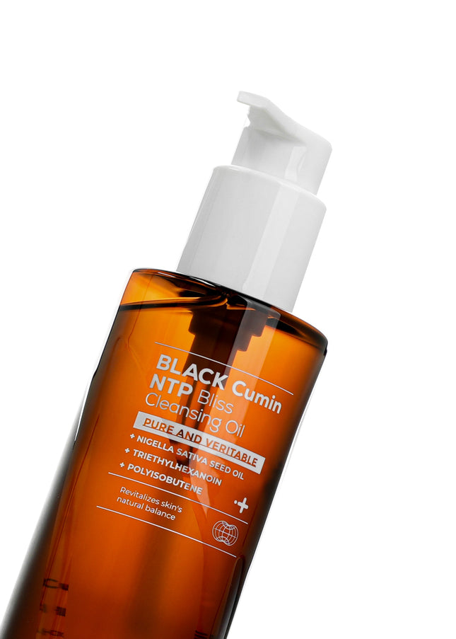 IZEZE BLACK Cumin NTP Bliss Cleansing Oil in uae , korean skincare in uae, dubai, k beauty, korean,  Kbeauty, cleansing oil, toner, izeze