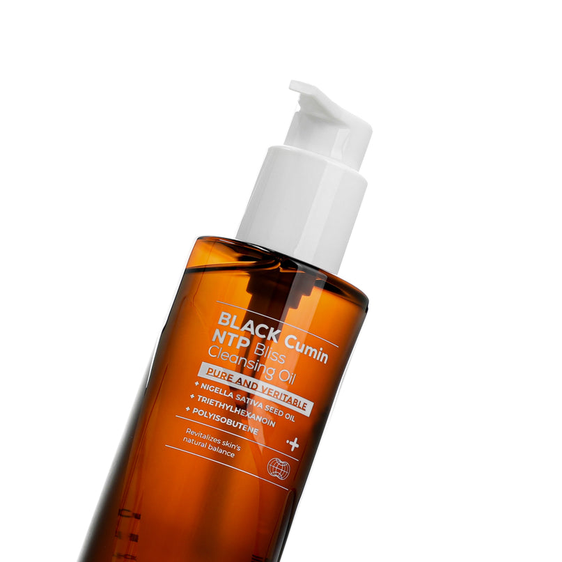 IZEZE BLACK Cumin NTP Bliss Cleansing Oil in uae , korean skincare in uae, dubai, k beauty, korean,  Kbeauty, cleansing oil, toner, izeze