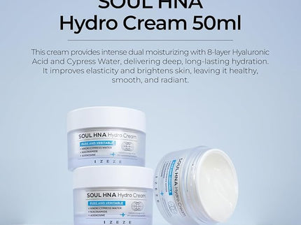IZEZE SOUL HNA Hydro Cream in uae , korean skincare in uae, dubai, k beauty, korean,  Kbeauty, cream, izeze