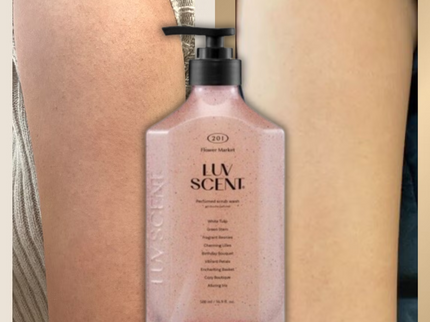 LUV SCENT Scrub Body Wash – Flower Market (500ml)