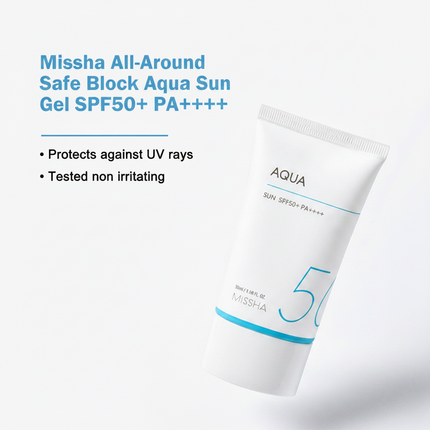 Missha Aqua sun cream Korean skincare product – UAE