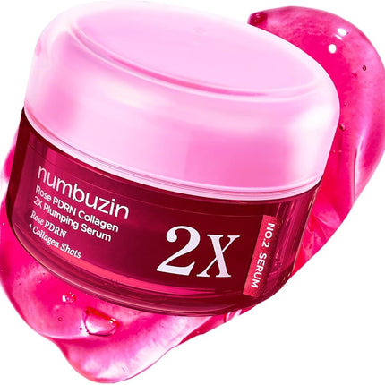 NUMBUZIN No.2 Rose PDRN 2X Plumping Serum bottle Korean intensive treatment UAE