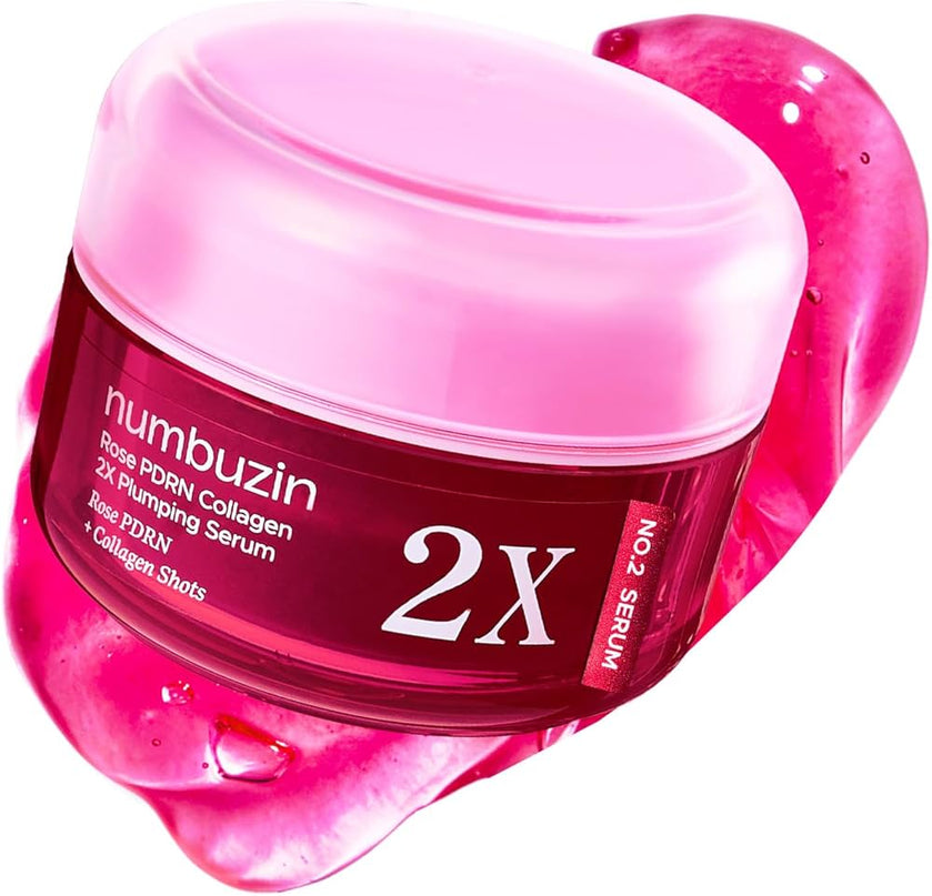NUMBUZIN No.2 Rose PDRN 2X Plumping Serum bottle Korean intensive treatment UAE