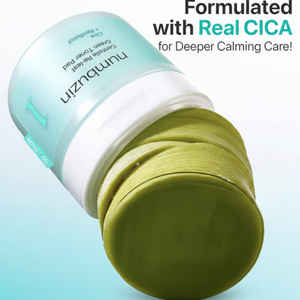 NUMBUZIN Centella Re-Leaf toner pad application Korean treatment Dubai