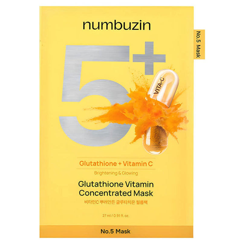 NUMBUZIN No.5+ Glutathione Vitamin Concentrated Mask sheet mask Korean brightening UAE