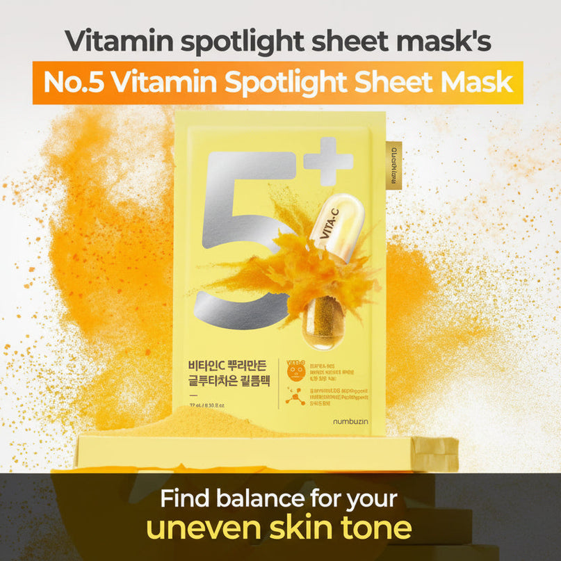 NUMBUZIN No.5 vitamin mask product packaging Korean skincare Dubai