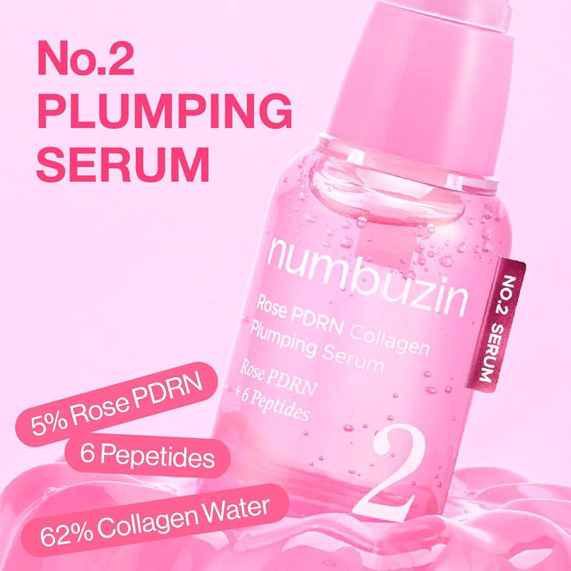 Image 2: NUMBUZIN Rose PDRN serum product packaging Korean skincare Dubai