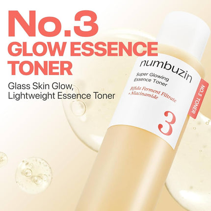 NUMBUZIN Super Glowing Essence Toner texture Korean beauty UAE